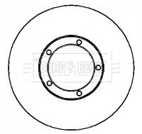 BORG & BECK Тормозной диск BBD4341